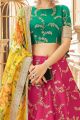 Pink Art Silk Lehenga Choli (NWG-1383)