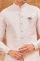 Pink Art Silk Mens Nehru Jacket (NMK-8016)