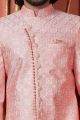 Pink Art Silk Mens Sherwani (NMK-7733)