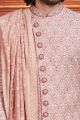 Pink Art Silk Sherwani for Men (NMK-7886)