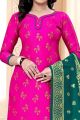 Pink Banarasi Silk Salwar Suit (NWS-6364)