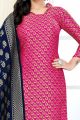 Pink Banarasi Silk Salwar Suit (NWS-6384)