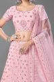 Pink Georgette Lehenga Choli (NWG-801)