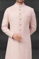 Pink Lucknowi Sherwani (NMK-6017)