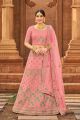 Pink Malai Satin Womens Lehenga Choli (NWG-1077)