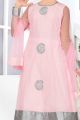 Pink Net Girls Salwar Kameez (NFG-135)