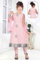 Pink Net Girls Salwar Kameez (NFG-135)