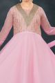 Pink Net Girls Salwar Suit (NFG-274)