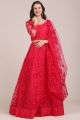 Pink Net Lehenga Choli (NWG-1108)