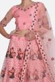 Pink Net Lehenga Choli (NWG-1130)