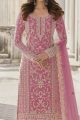 Pink Net Salwar Suit (NWS-6712)