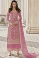 Pink Net Salwar Suit (NWS-6712)