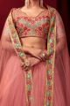 Pink Net Womens Lehenga Choli (NWG-1033)