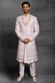 Pink Silk Grooms Sherwani (NMK-5398 )