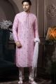 Pink Silk Kurta Pajama (NMK-6034)