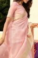 Pink Soft Tissue Zari Saree (NWSA-5896)