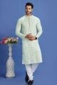 Pista Green Cotton Kurta Pajama (NMK-7530)