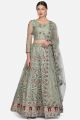 Pista Green Net Womens Lehenga Choli (NWG-1132)