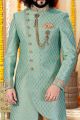 Pista Jaquard Sherwani (NMK-4308)