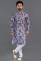 Purple Cotton Kurta Pajama (NMK-8125)