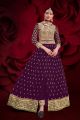 Purple Georgette Salwar Suit (NWS-6086)