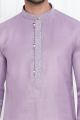 Purple Linen Cotton Kurta Pajama (NMK-7591)