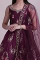 Purple Taffeta Silk Lehenga Choli (NWG-1183)