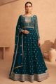 Rama Blue Faux Georgette Anarkali Salwar Suit (NWS-6928)