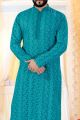 Rama Georgette Lucknowi Kurta Pajama (NMK-4243)