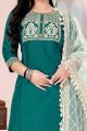 Rama Green Cotton Slub Salwar Suit (NWS-6078)