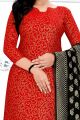 Red Banarasi Silk Salwar Suit (NWS-6434)