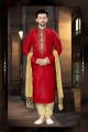 Red Banglori Silk Designer Kurta Pajama (NMK-3797)