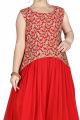 Red Georgette Girls Gown (NFG-116)