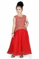 Red Georgette Girls Gown (NFG-116)