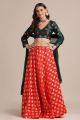 Red Jaquard Silk Lehenga Choli (NWG-1105)