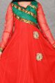 Red Net Girls Salwar Kameez (NFG-044)