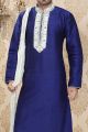 Royal Blue Art Silk Designer Kurta Pajama (NMK-2269)