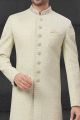 Sea Green Lucknowi Sherwani (NMK-6019)