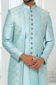 Sky Blue Art Silk Indo Western (NMK-6276)