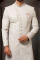 Sky Blue Art Silk Sherwani (NMK-6247)