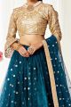 Teal Blue Net Lehenga Choli (NWG-748)