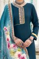 Teal Cotton Salwar Suit (NWS-6737)