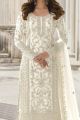 White Net Salwar Suit (NWS-6709)