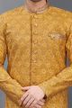 Yellow Art Silk Indo Western (NMK-7303)