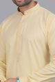 Yellow Art Silk Mens Kurta Pajama (NMK-7505)