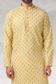 Yellow Cotton Kurta Pajama (NMK-5655)