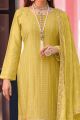 Yellow Georgette Embroidered Salwar Suit (NWS-6935)