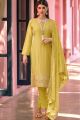 Yellow Georgette Embroidered Salwar Suit (NWS-6935)