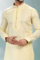 Yellow Linen Cotton Casual Kurta Pajama (NMK-6729)