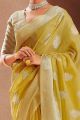 Yellow Modal Silk Saree (NWSA-5807)